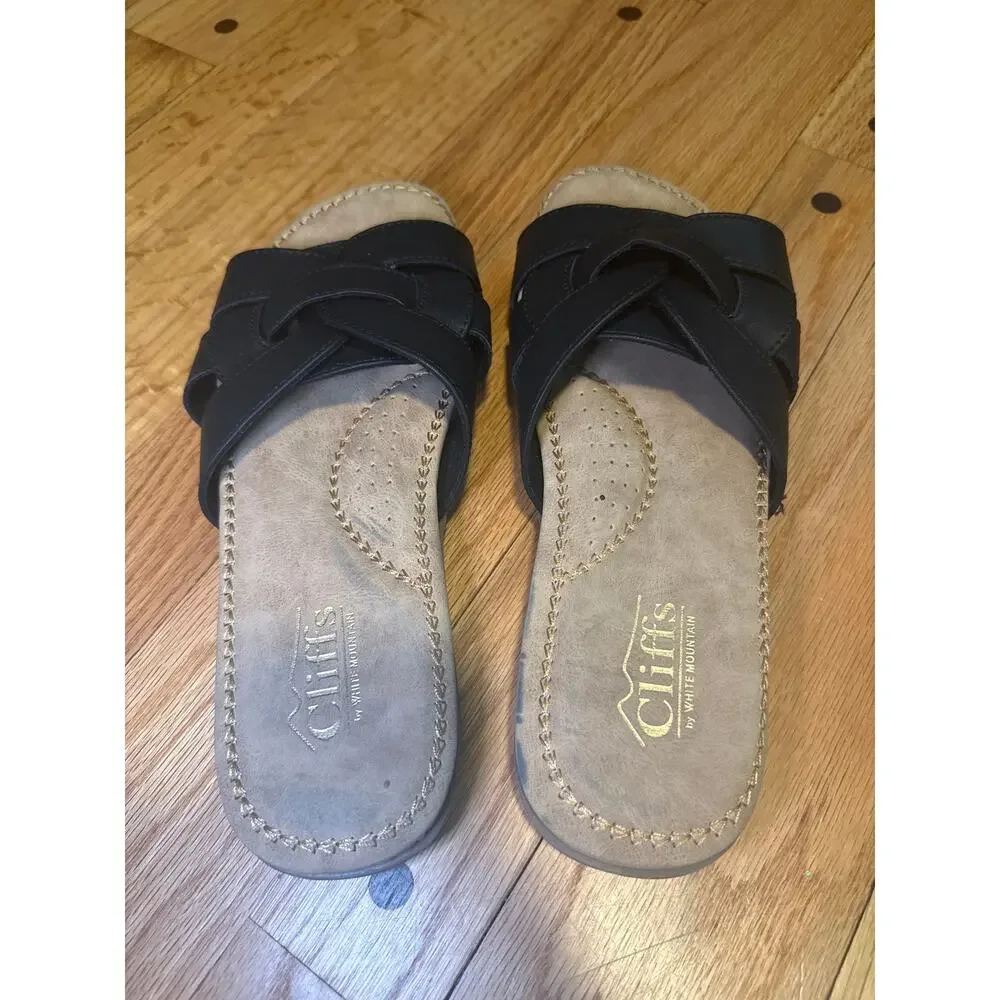 Cliffs by White Mountain Fortunate Slide Sandals Women's Comfort Casual Sandals